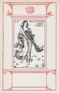 Illustrasjon for dikt av John Keats: La Belle Dame Sans Merci (litho) av Robert Anning Bell
