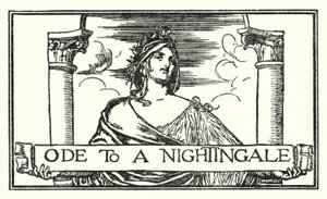 Illustrasjon for dikt av John Keats: Ode To A Nightingale (litho)