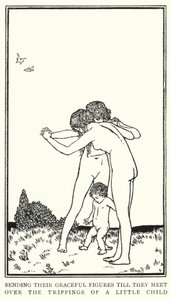 Illustrasjon for dikt av John Keats: Sleep And Beauty (litho) av Robert Anning Bell
