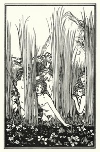 Shelley: Hymn of Pan (litho) av Robert Anning Bell