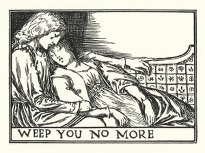 Gråt deg ikke mer (litho) av Robert Anning Bell