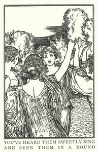 Du har hørt dem synge søtt og sett dem i en runde (litho) av Robert Anning Bell