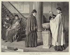 En dåp i kapellet på Foundling Hospital av Robert Barnes