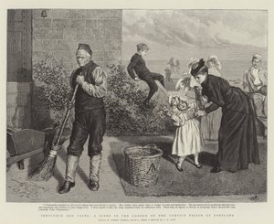 Innocence and Crime, en scene i hagen til straffedømte fengselet i Portland av Robert Barnes
