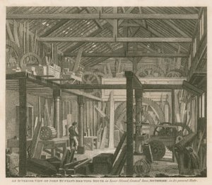 Et interiørbilde av John Bunyans møtehus i Zoar Street, Gravel Lane, Southwark, i sin nåværende tilstand