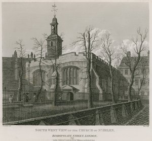 Church of St Helen, Bishopsgate Street, London av Robert Blemell Schnebbelie