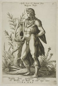 Apollo, plate 5 fra Parnassus Biceps