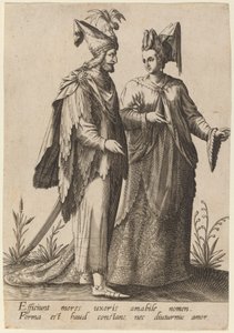 De påvirker oppførselen til en kone..., 1597.