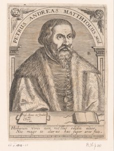 Portrett av Pietro Andrea Mattioli Peter Andrew Matthews Med. (tittel på objekt) Serie med portretter av lærde fra det femtende og sekstende århundre (serietittel)