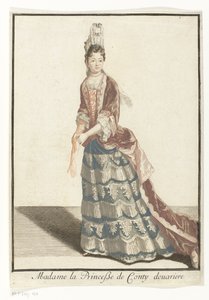 Portrett av Marie Anne de Bourbon Madame la Princesse de Conty enke (tittel på objekt) av Robert Bonnart (possibly)