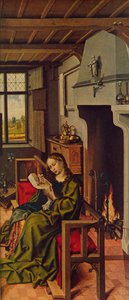 Altertavlevinge Santa Barbara, 1438, c1934 av Robert Campin