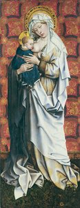 Flémalle-panelene: Jomfru som dier barnet av Robert Campin