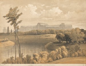 Crystal Palace fra reservoaret, Sydenham av Robert Carrick