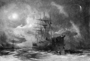 Grappling for the Lost Cable, ca. 1866. av Robert Charles Dudley