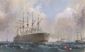 Telegrafkabelflåte til sjøs, 1865, 1865-66.
