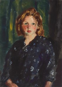 Portrett av en jente, 1928 av Robert Cozad Henri