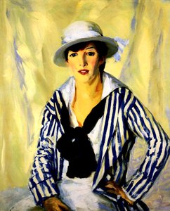 Viv i blå stripe, 1914