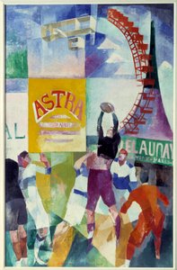 Cardiffs lag. Maleri av Robert Delaunay (1885 - 1941) av Robert Delaunay