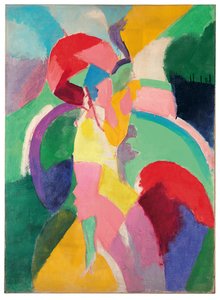 Kvinne med parasoll eller La Parisienne av Robert Delaunay