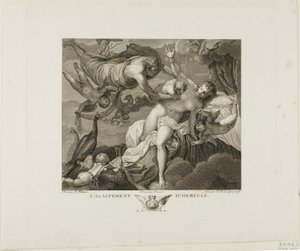 The Suckling of Hercules, plate to fra La Galerie du Palais Royal, bind II av Robert Delaunay