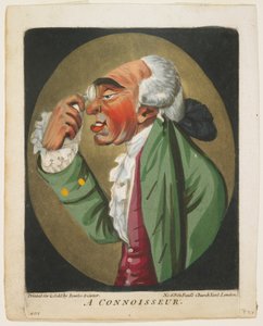 A Connoisseur, fra A Book of Heads, 1795 av Robert Dighton