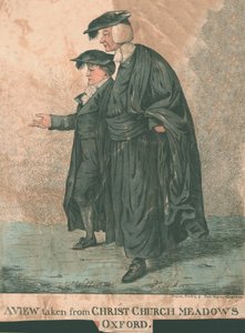 En utsikt tatt fra Christ Church Meadows, Oxford, 1807 av Robert Dighton