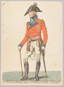 Sir David Dundas, KB, øverstkommanderende av Robert Dighton