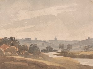 Norwich fra grusgravene av Robert Dixon