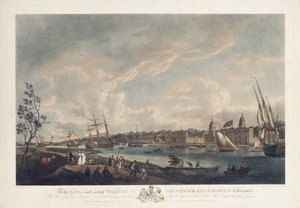 Utsikt over Royal Hospital i Greenwich, 1793