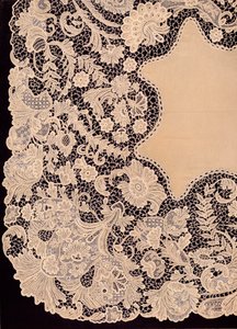 Lommetørkle av Lace of Irish Manufacture, 1863. av Robert Dudley