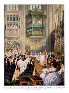 Prinsesse Alexandras og prins Edwards bryllup, St Georges Chapel i Windsor, 10. mars 1863, 1.