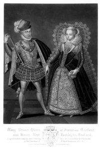 Mary Stuart, dronning av Frankrike og Skottland, og Henry Lord Darnley, hennes ektemann, 1816.