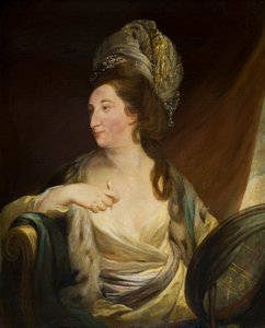 Portrett av Elizabeth Simpson, Lady Bridgeman (1735-1806), ca. 1750-88 (olje på lerret) av Robert Edge Pine