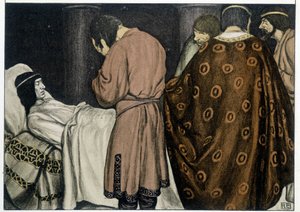 The Death of Tristan - i "" The Roman of Tristan and Iseult"", av Robert Engels