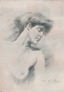 Kvinnestudie, c1895, 1897