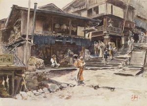 En gate i Ikao, Japan I, 1890 av Robert Frederick Blum