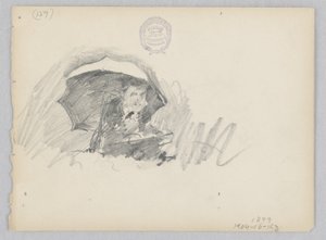 Kunstner skisserer ute av Robert Frederick Blum