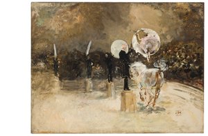 Sirkusringen om natten (olje på lerret) av Robert Frederick Blum