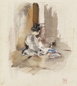 Japansk jentesøm, 1890 av Robert Frederick Blum