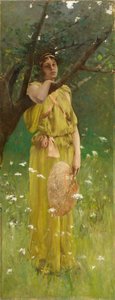 Reverie, ca. 1883-1884 (olje på lerret) av Robert Frederick Blum