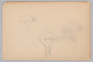 Studie for en dansende kvinne, «Moods to Music», Mendelssohn Glee Club, New York, NY av Robert Frederick Blum