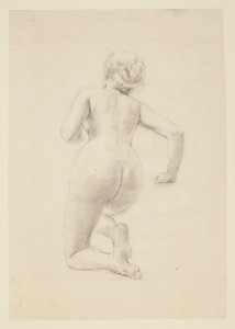 Studie for en knelende kvinne, «Vintage Festival», Mendelssohn Glee Club, New York, NY av Robert Frederick Blum