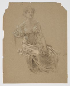 Studie for kvinne, "Vintage Festival," Mendelssohn Glee Club, New York, NY av Robert Frederick Blum
