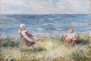 Spiller ved bredden av Robert Gemmell Hutchison