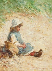 On the Beach (olje på panel)