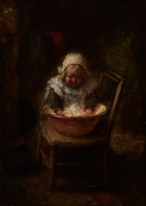 Wash Day (olje på lerret) av Robert Gemmell Hutchison