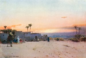 A Fellah Village (farge litho)