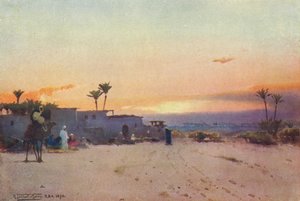 A Fellah Village, c1880, 1904 av Robert George Talbot Kelly