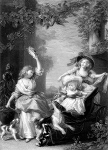 De kongelige prinsessene, barn av kong George III, 1800-tallet.