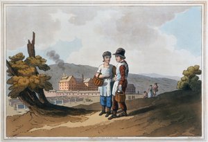 Barnefabrikkarbeidere, 1814 av Robert Havell
